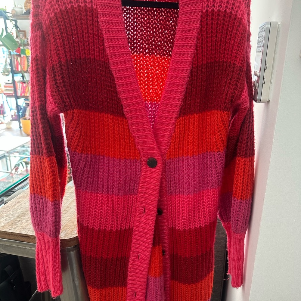 FARM Rio Pink Sweater Cardigan - Picture 2 of 3